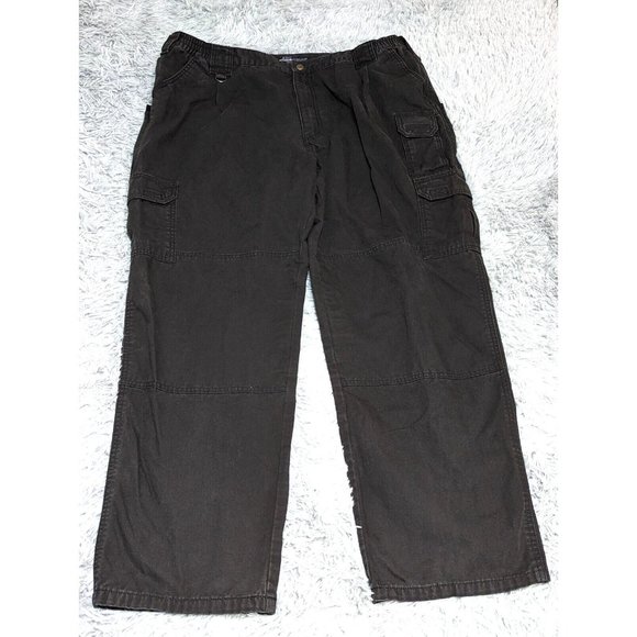 5.11 Tactical Mens Cargo Pants Size 44x32 Black Ripstop 74521 Icon 44/32 Cotton - Picture 1 of 10